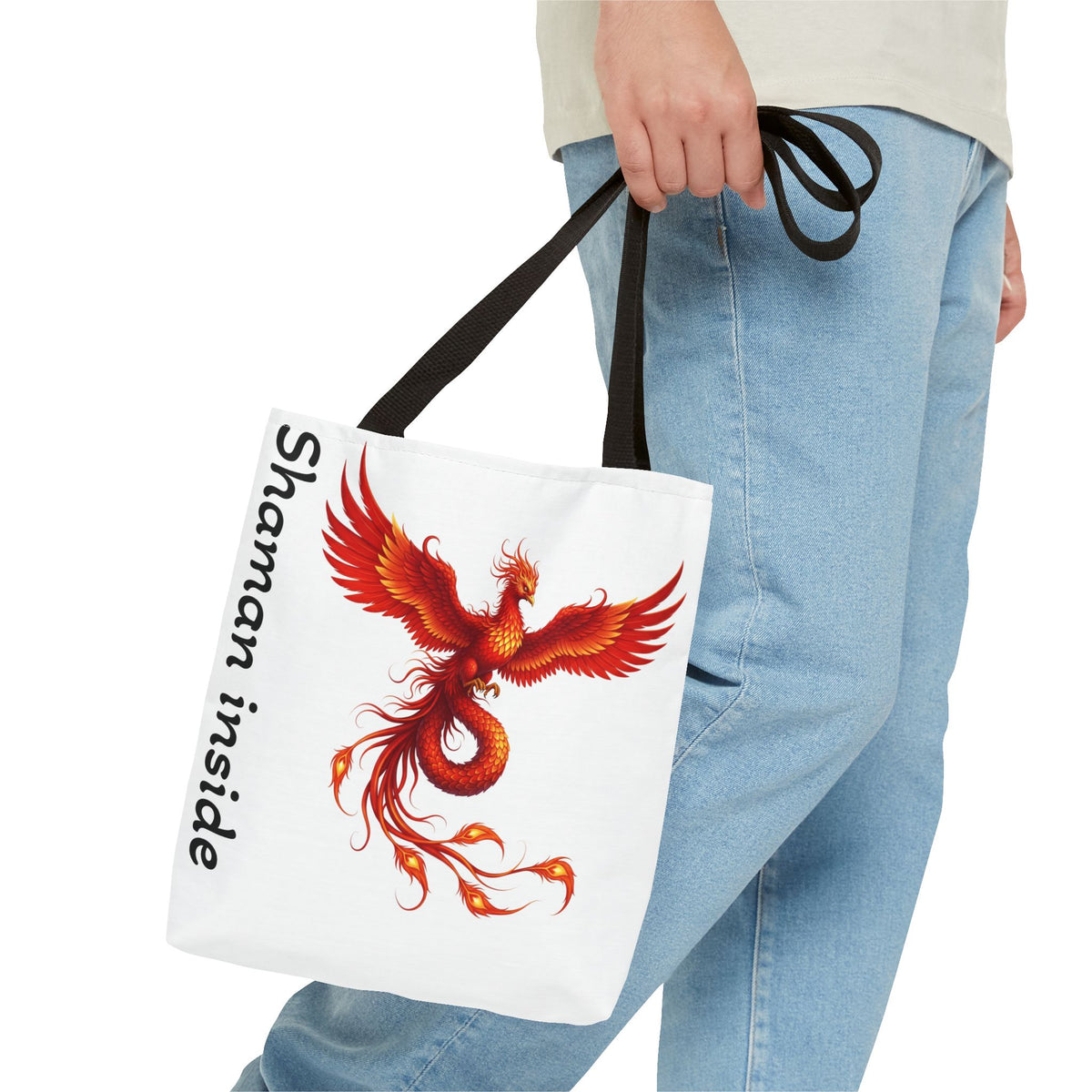 Borsa Phoenix - Borsa boho spirituale 'Shaman Inside' per l'uso quotidiano