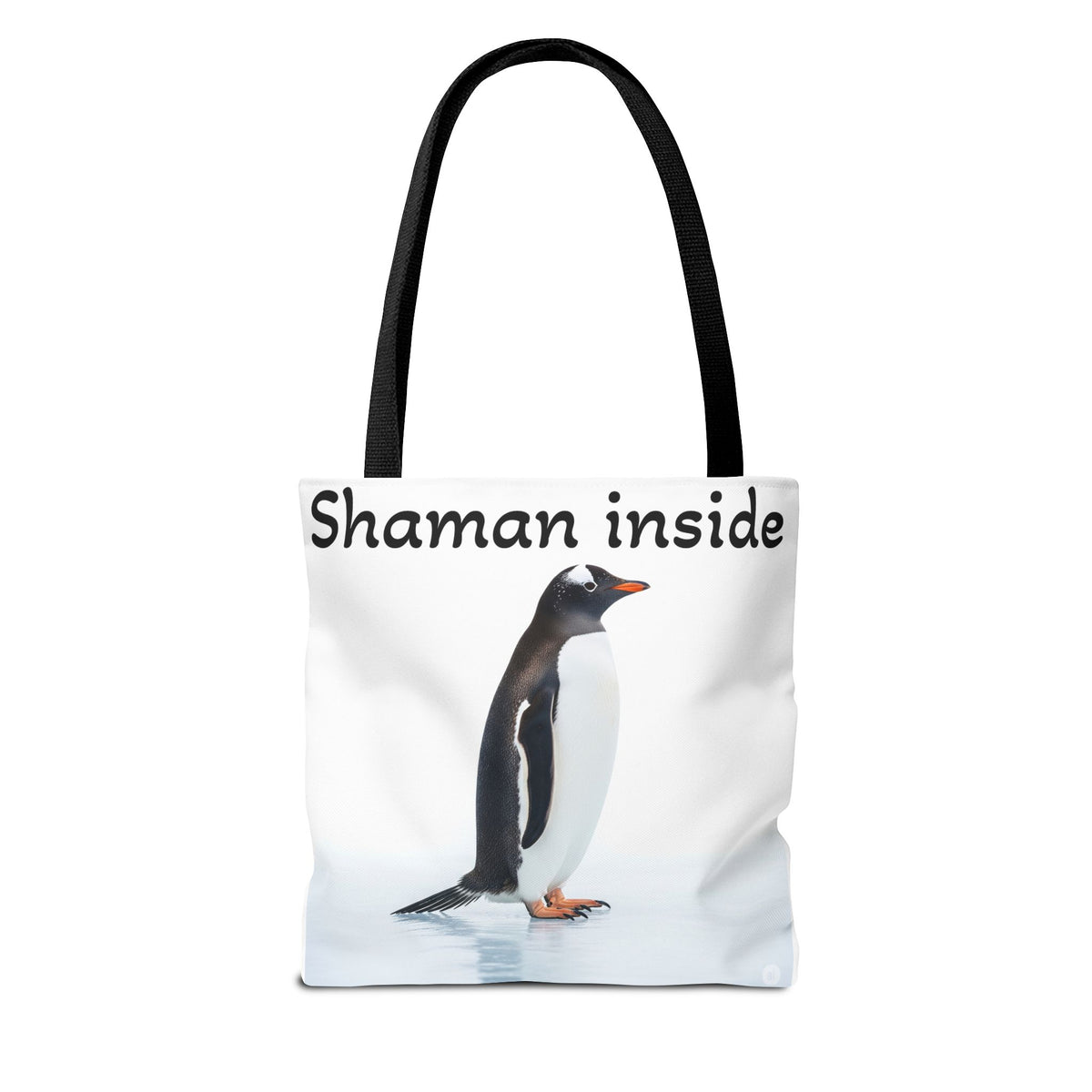 Shaman Inside Penguin Tote Bag – Spiritual Wildlife AOP Reusable Tote
