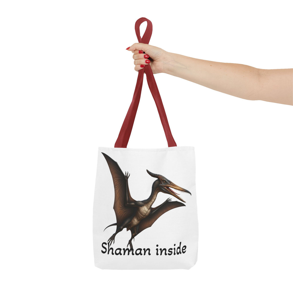 Shaman Inside Tote Bag — Pterosaur Spirit Animal Canvas Tote