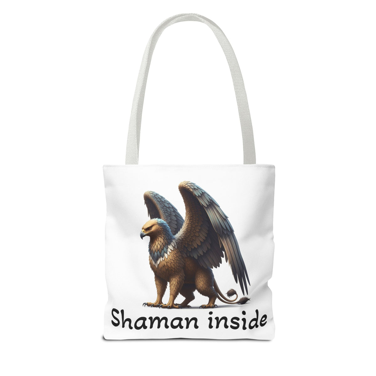Borsa Tote Shaman Inside — Borsa Tote Mythical Griffon AOP per Regali Spirituali e Pagani