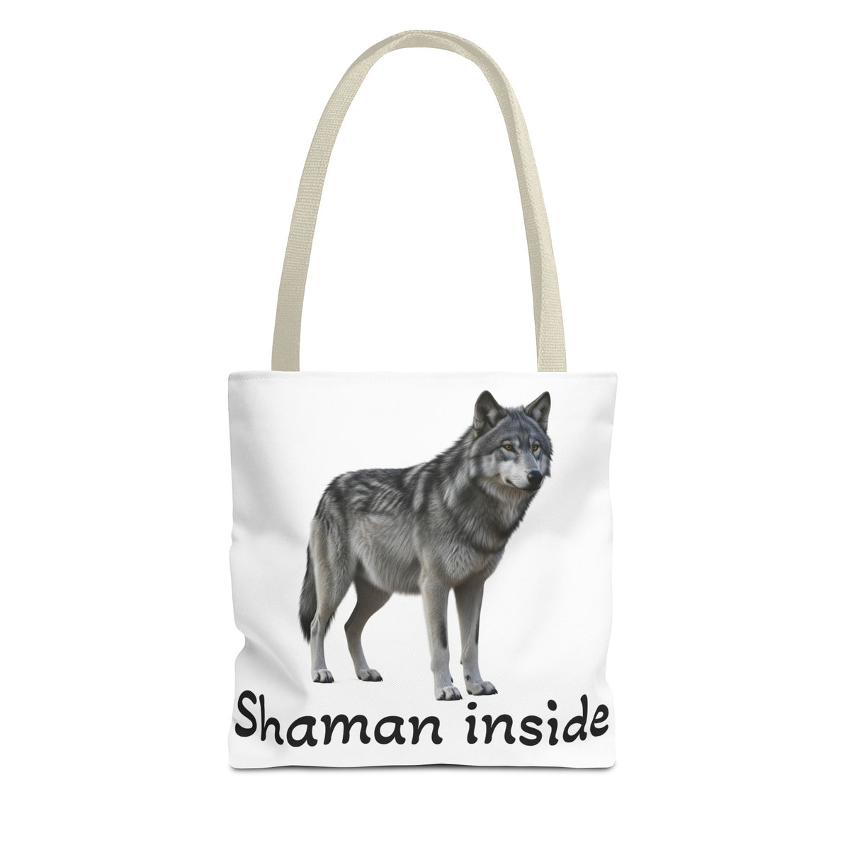 Borsa tote Lupo 'Shaman Inside' – Borsa in tela natura spirituale