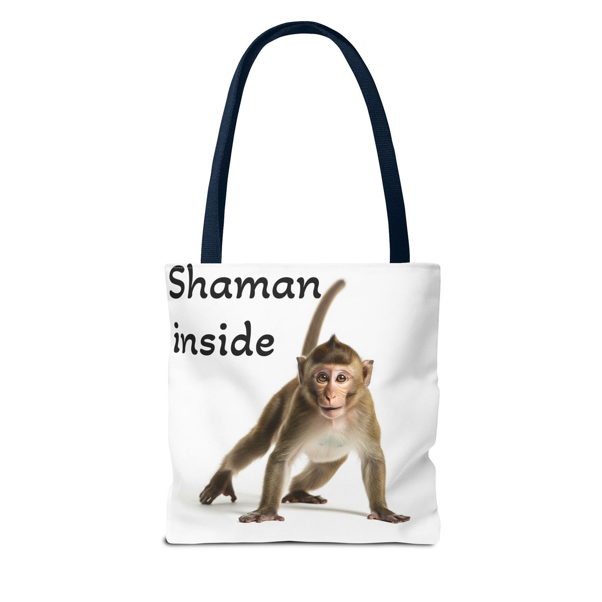 Borsa Tote Shaman Inside Monkey — Simpatica stampa di animale spirituale