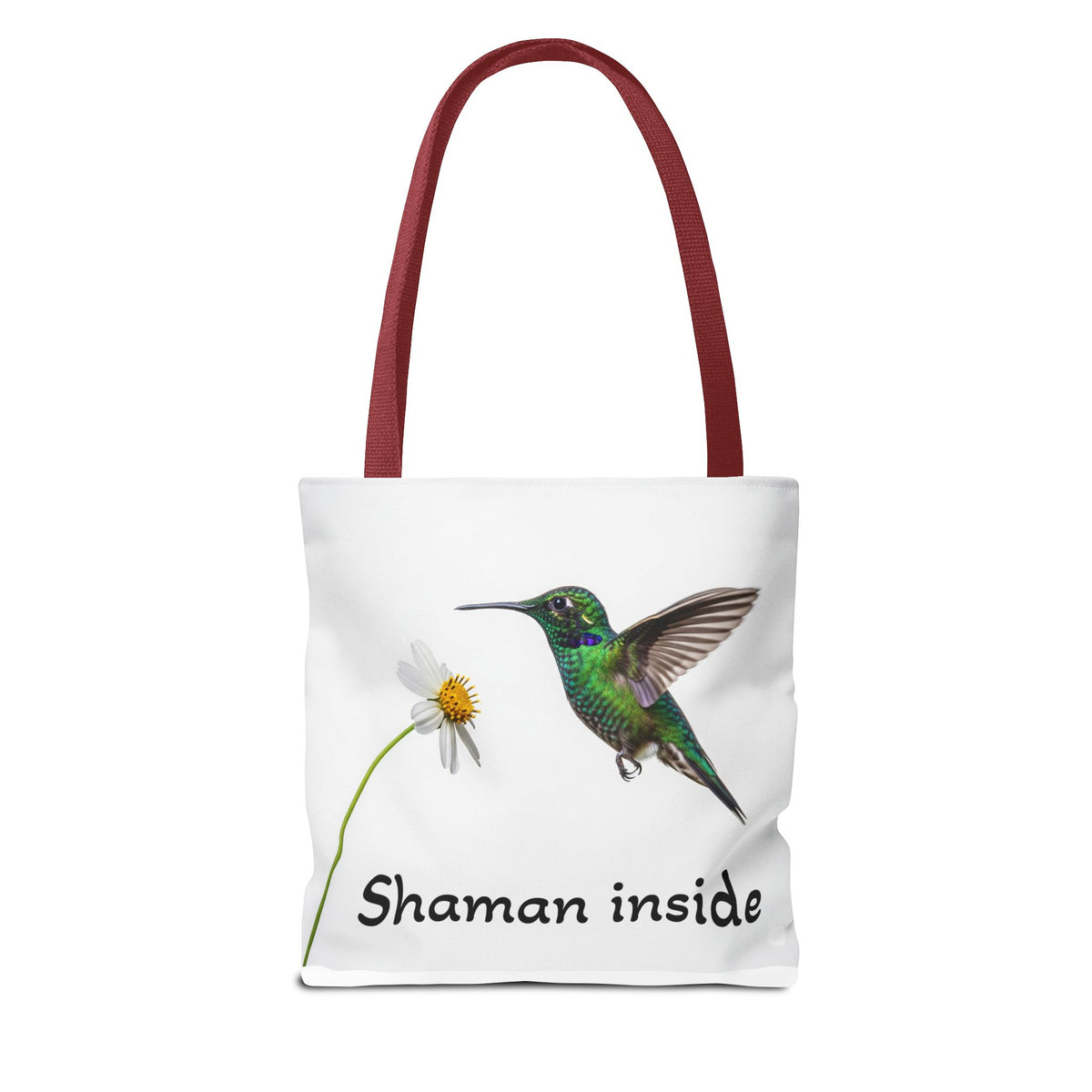 Borsa tote 'Shaman Inside' con colibrì — Shopper dallo spirito naturale