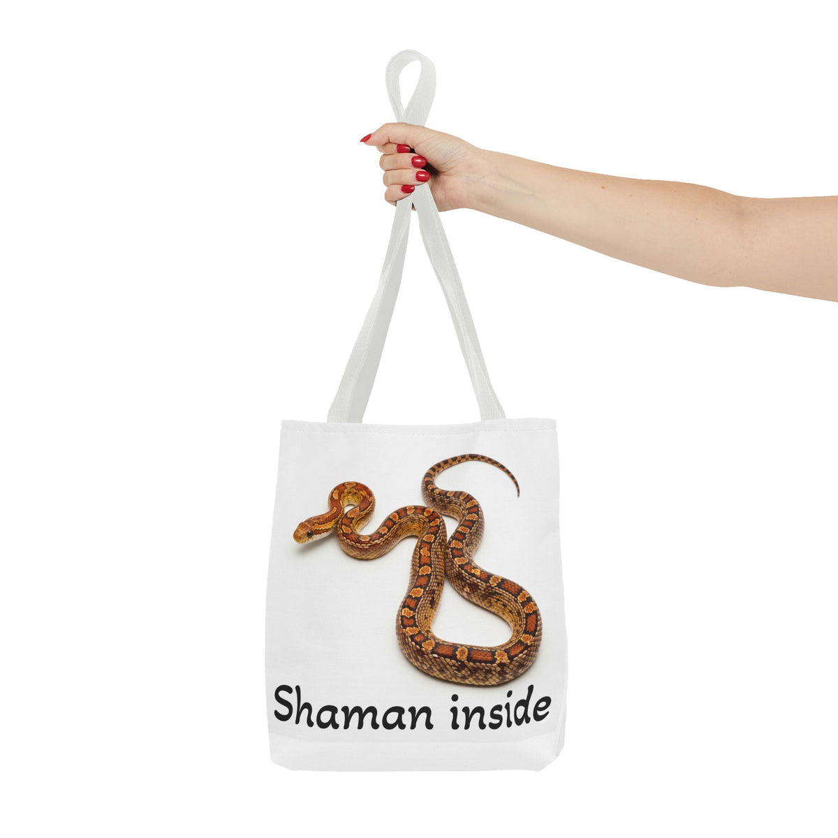 Shaman Inside Snake Tote Bag – Boho Spiritual AOP Carryall