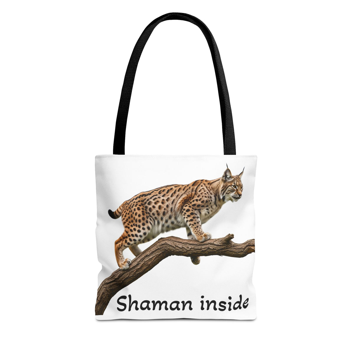 Lynx 'Shaman Inside' Tote Bag - Wildlife Spirit Animal Canvas Tote