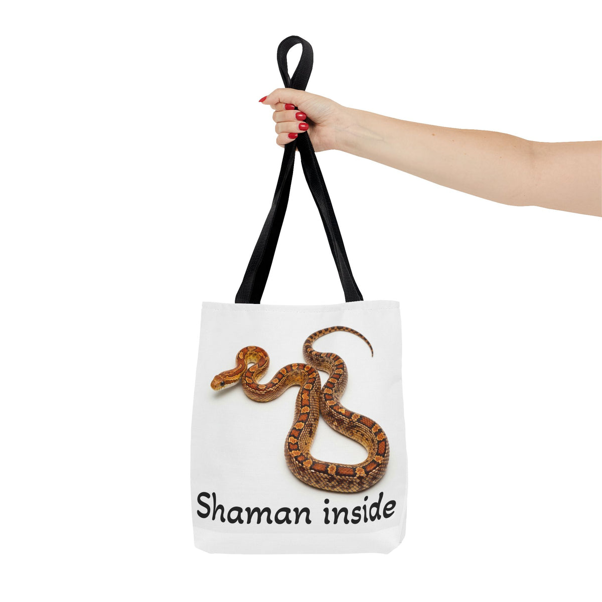 Shaman Inside Snake Tote Bag – Boho Spiritual AOP Carryall