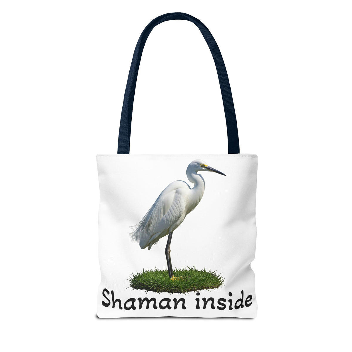 Heron 'Shaman Inside' Tote Bag — Spiritual Wildlife Canvas Tote