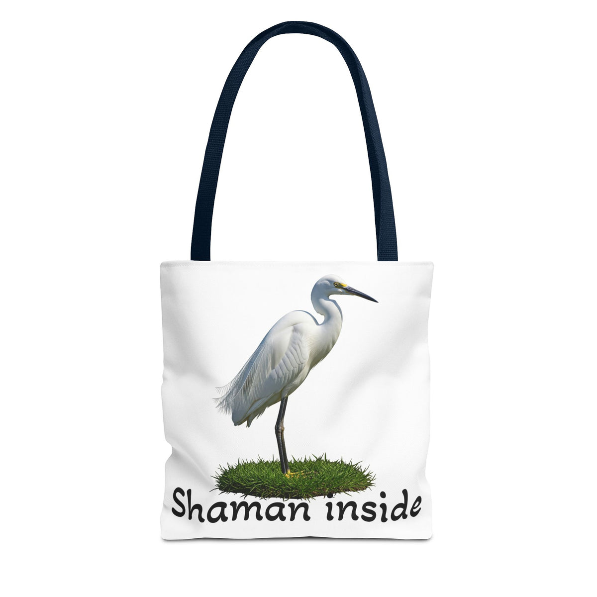 Heron 'Shaman Inside' Tote Bag — Spiritual Wildlife Canvas Tote