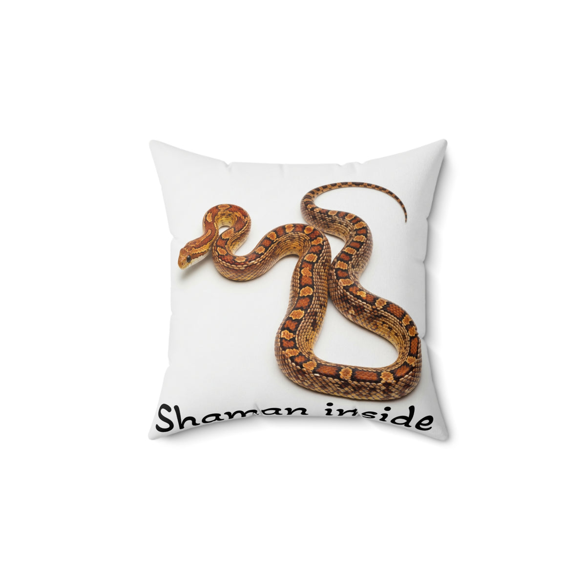 Cuscino decorativo con grafica a serpente — Complemento d'arredo "Shaman Inside"