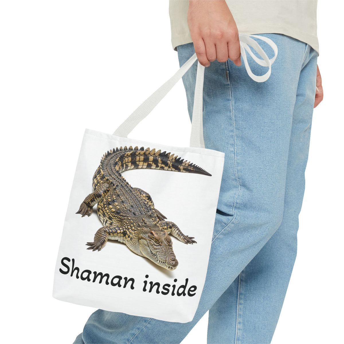 Crocodile "Shaman Inside" Tote Bag