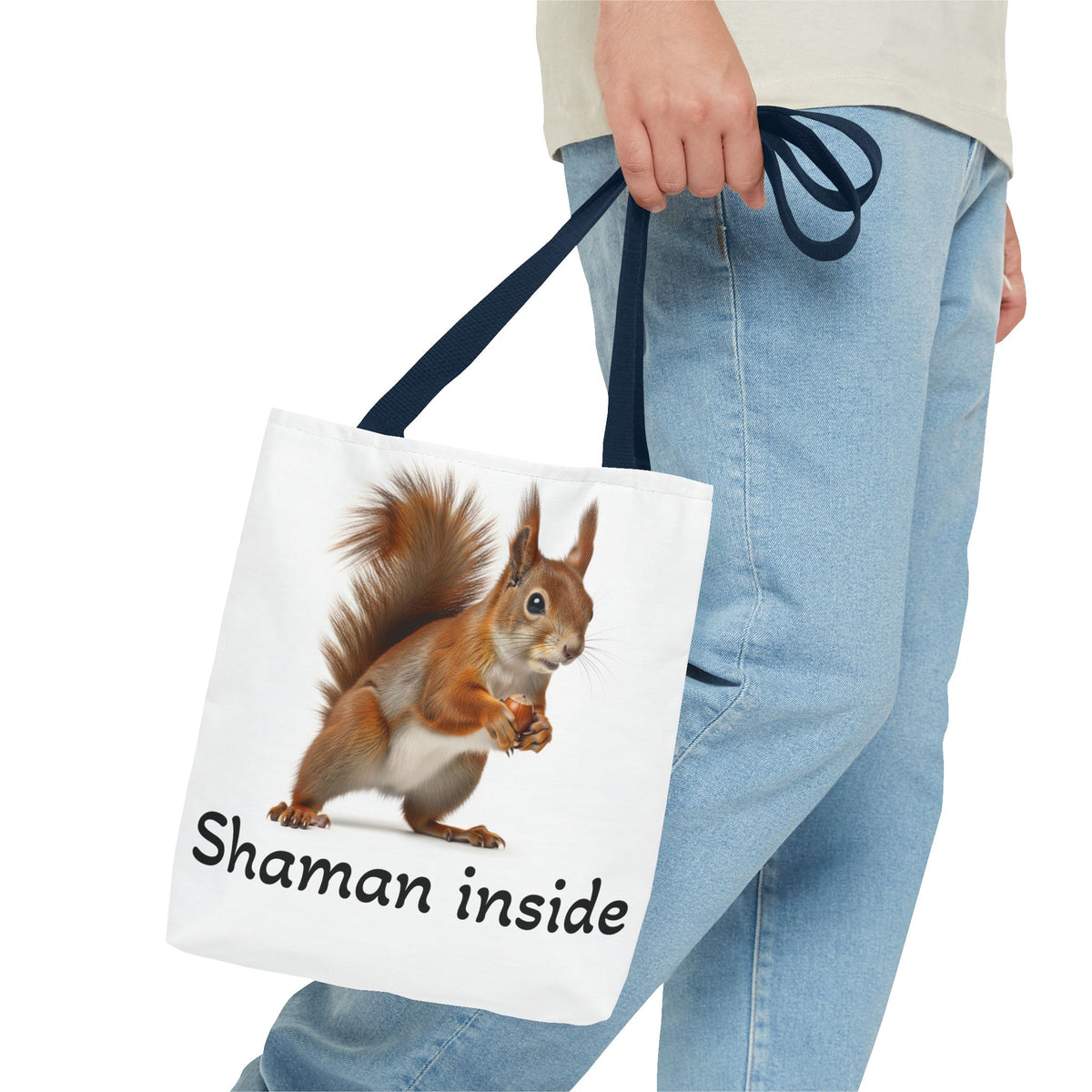 Squirrel "Shaman Inside" Tote Bag
