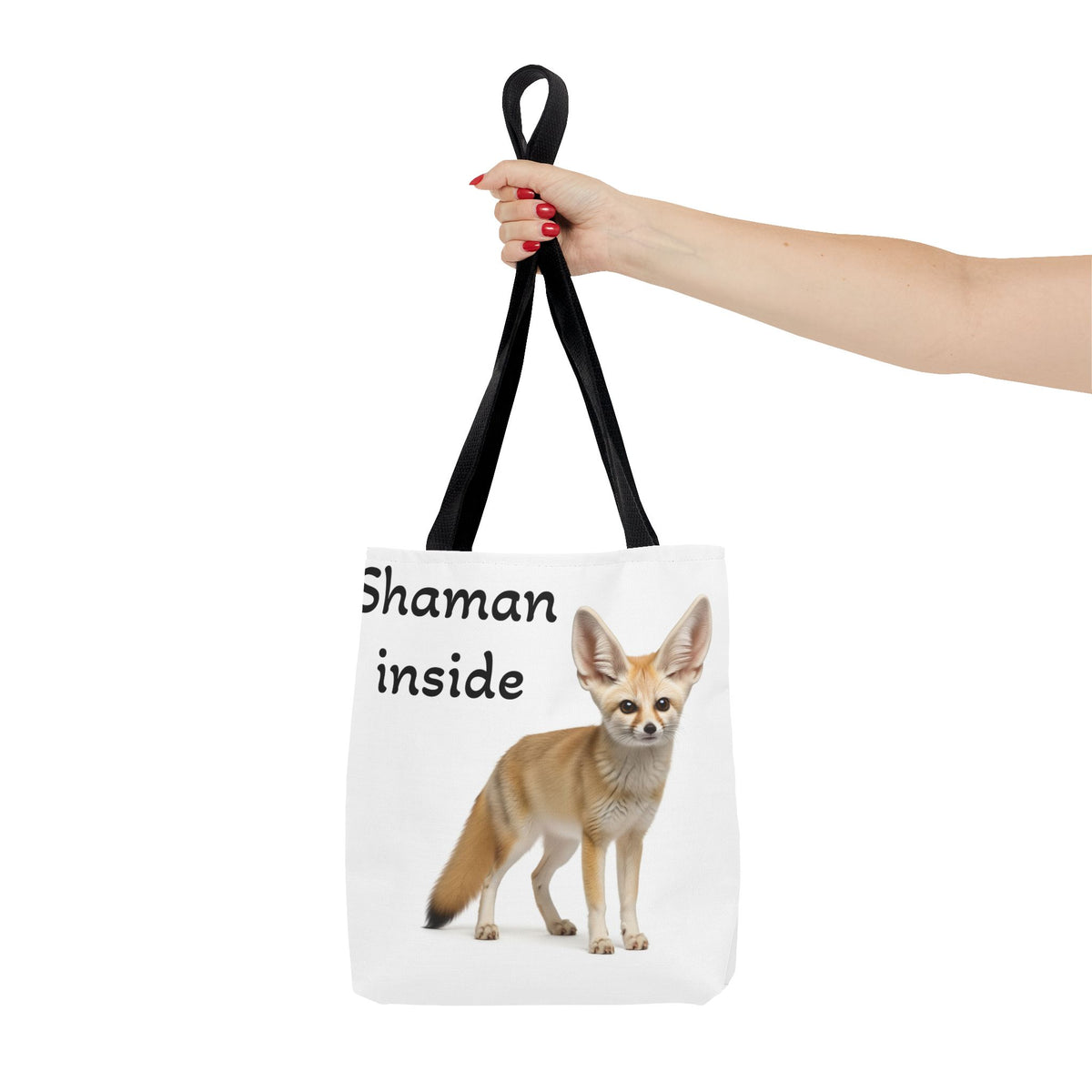 Borsa tote Shaman Inside Fennec Fox – Graziosa borsa per la spesa e per tutti i giorni con stampa di animale spirituale