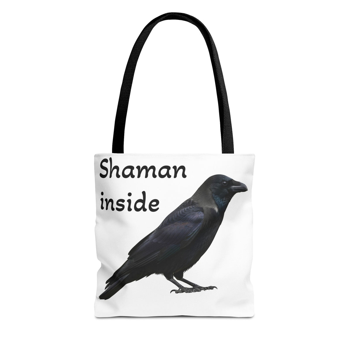 Shaman Inside Crow Tote Bag — Mystic Raven AOP Shopper