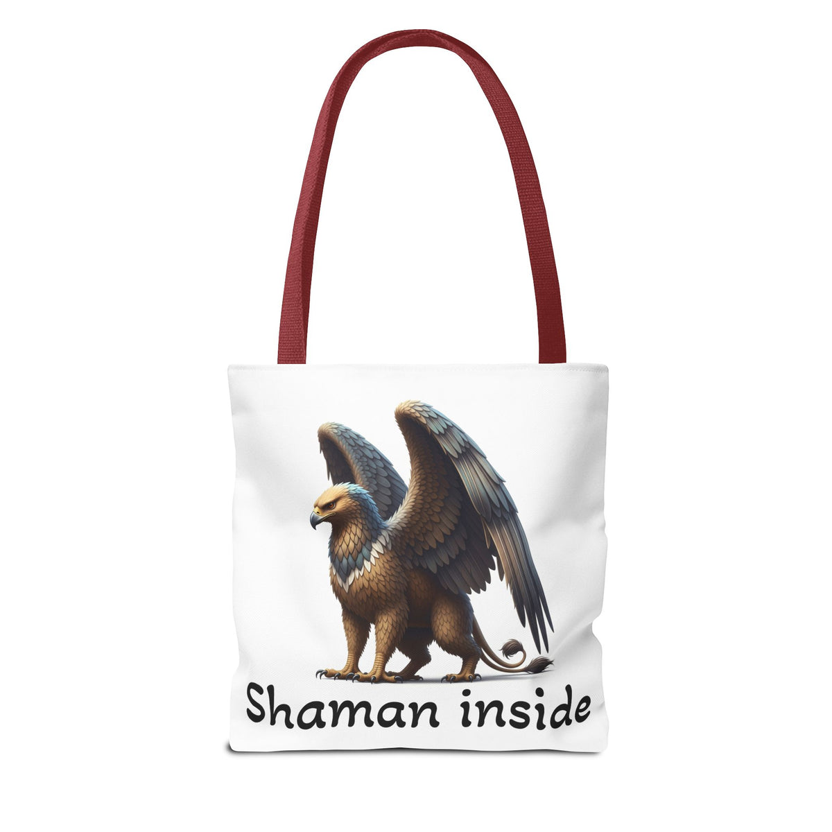 Borsa Tote Shaman Inside — Borsa Tote Mythical Griffon AOP per Regali Spirituali e Pagani