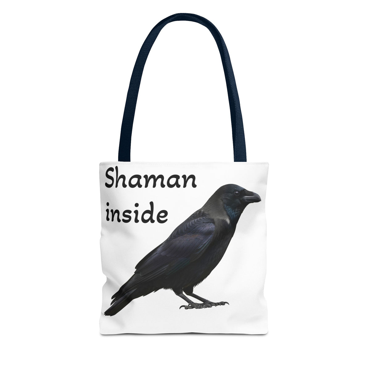 Shaman Inside Crow Tote Bag — Mystic Raven AOP Shopper