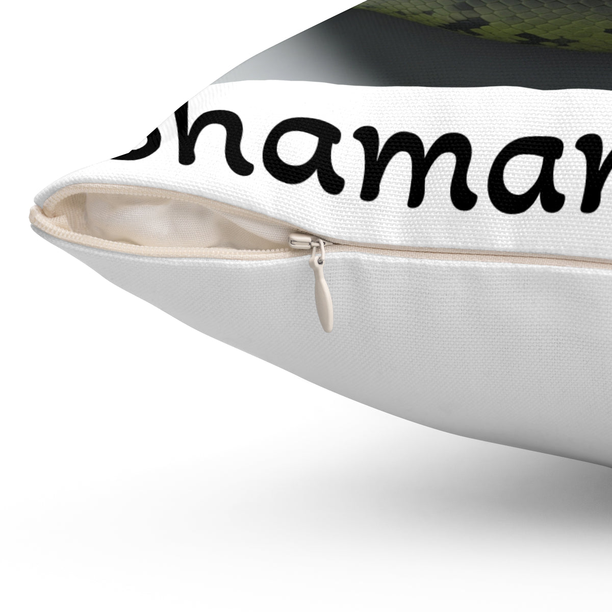 Anaconda Print Square Pillow with Fun Caption