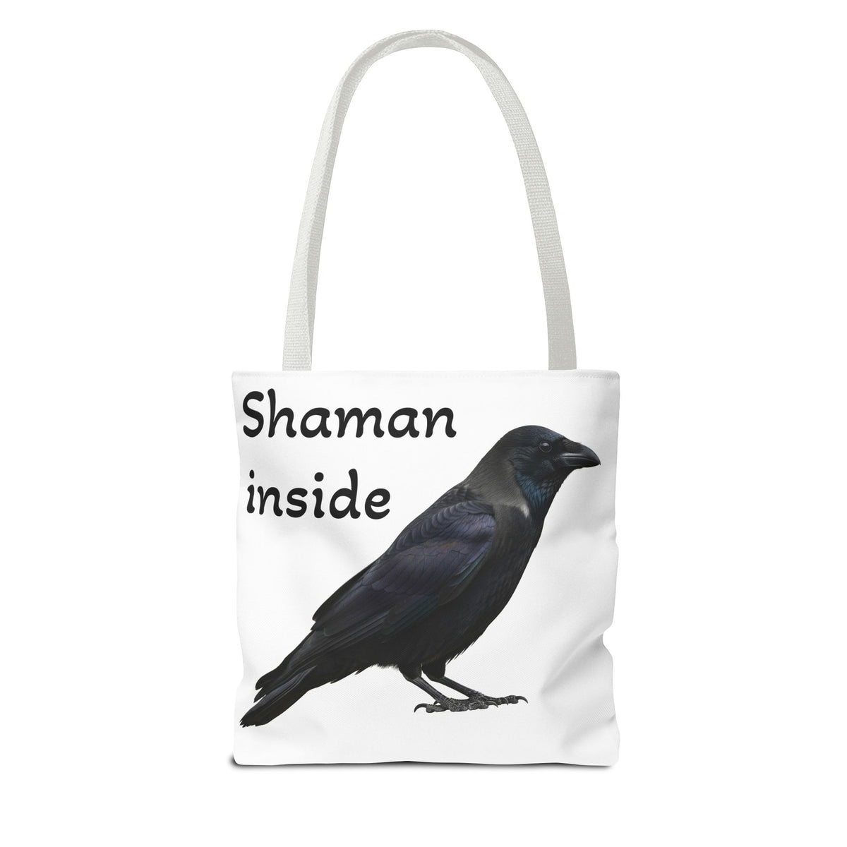 Shaman Inside Crow Tote Bag — Mystic Raven AOP Shopper