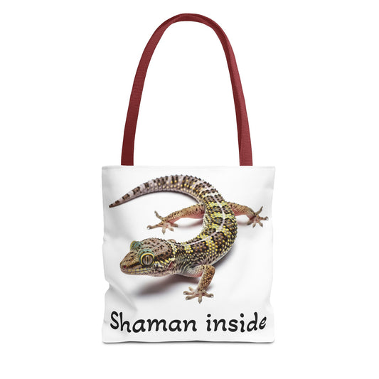 Tote — 'Shaman Inside' Gecko Graphic Tote Bag