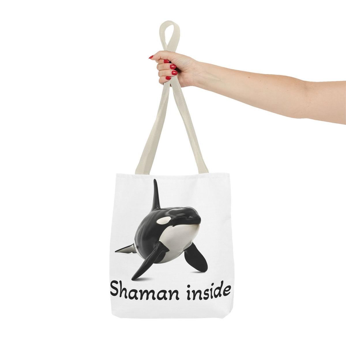 Orca "Shaman Inside" Tote Bag – Spiritual Whale Beach Market Bag