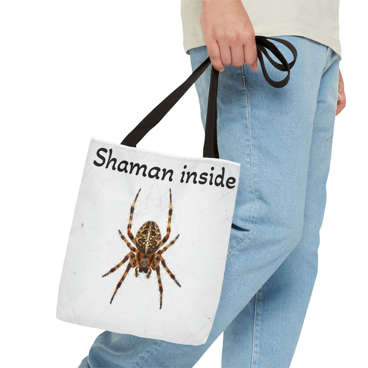 Tote Bag — "Shaman Inside" Spider Graphic Tote