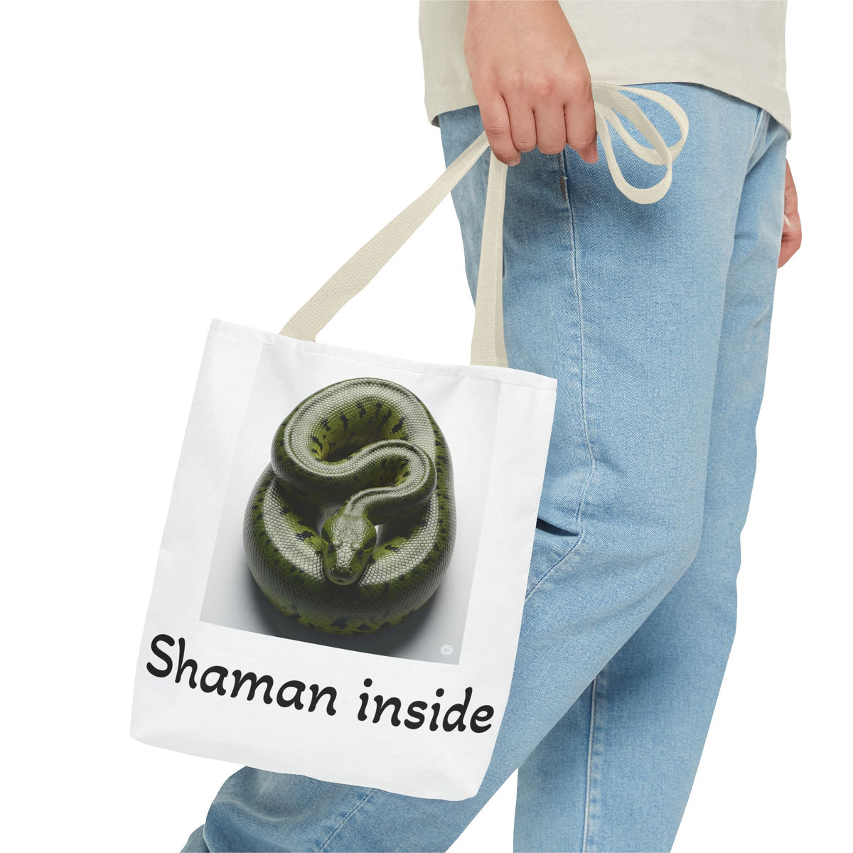 Tote Bag — 'Shaman Inside' Anaconda Spirit Tote