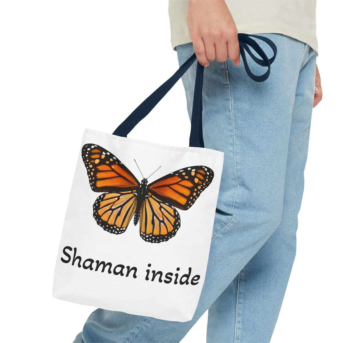 Shaman Inside Monarch Butterfly Tote Bag