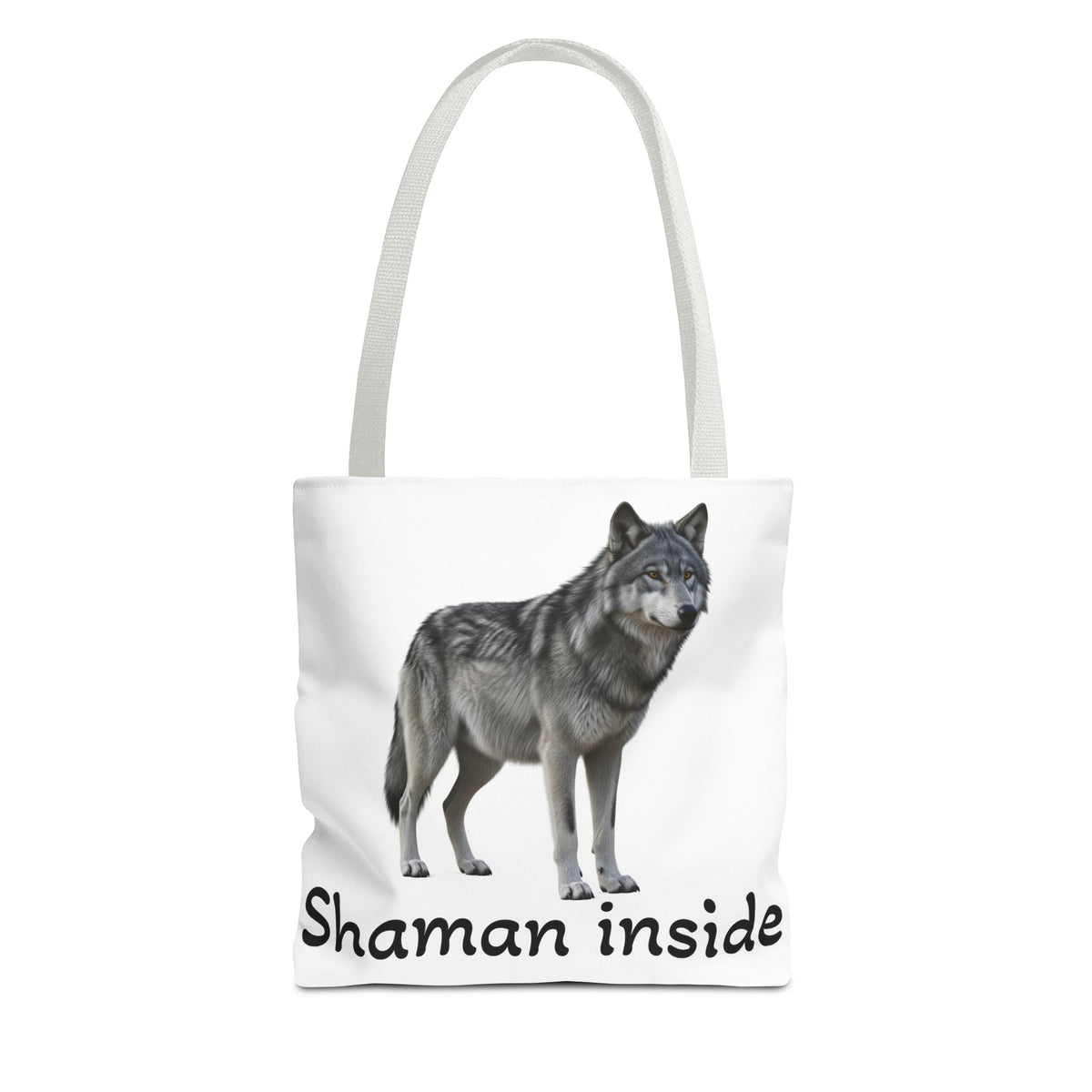 Borsa tote Lupo 'Shaman Inside' – Borsa in tela natura spirituale