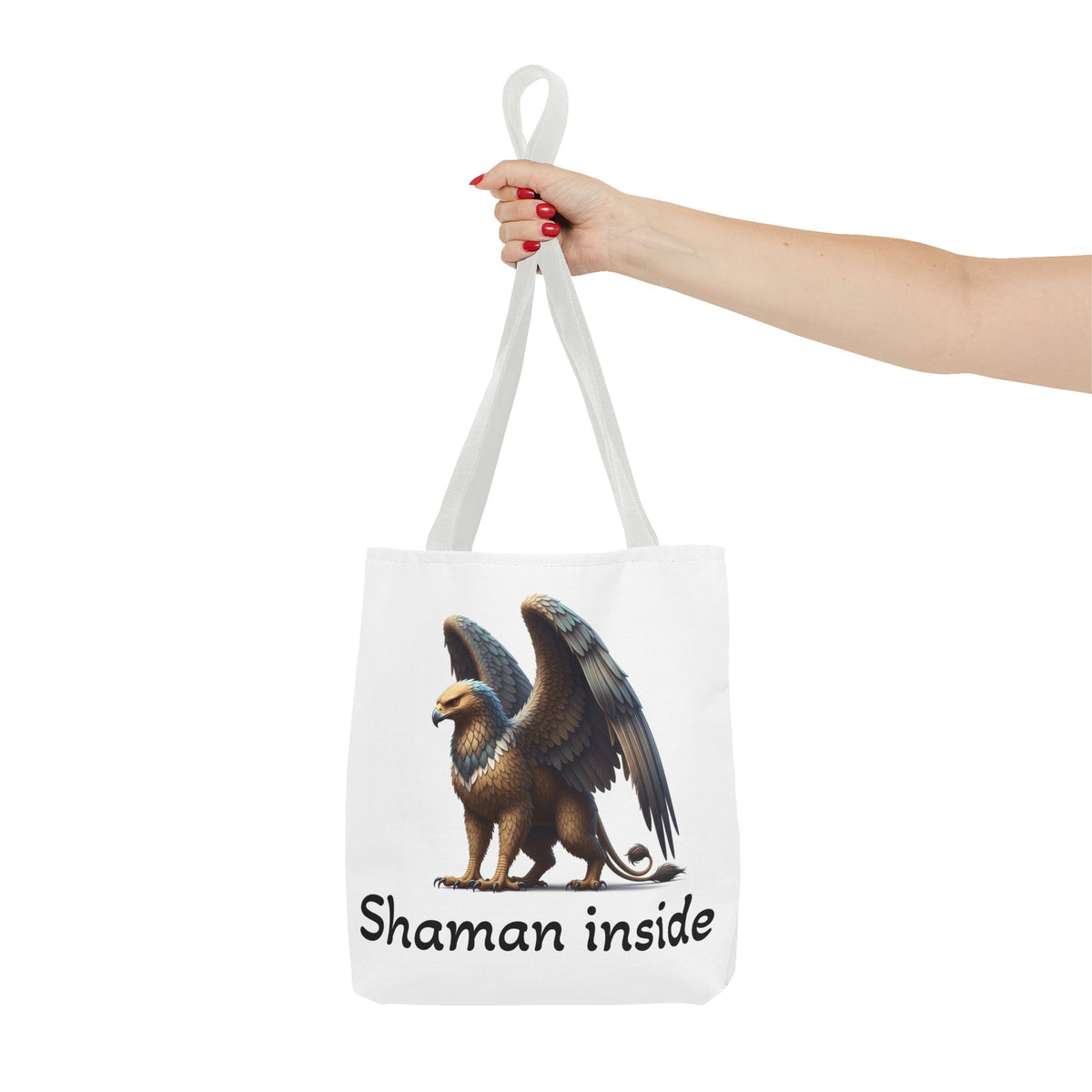Borsa Tote Shaman Inside — Borsa Tote Mythical Griffon AOP per Regali Spirituali e Pagani