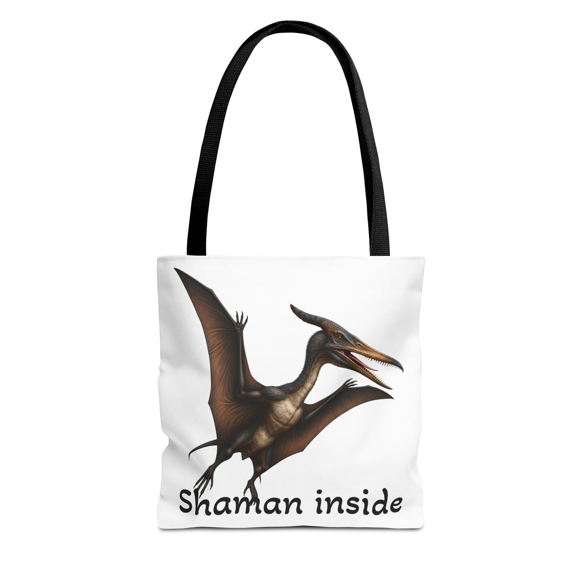 Shaman Inside Tote Bag — Pterosaur Spirit Animal Canvas Tote
