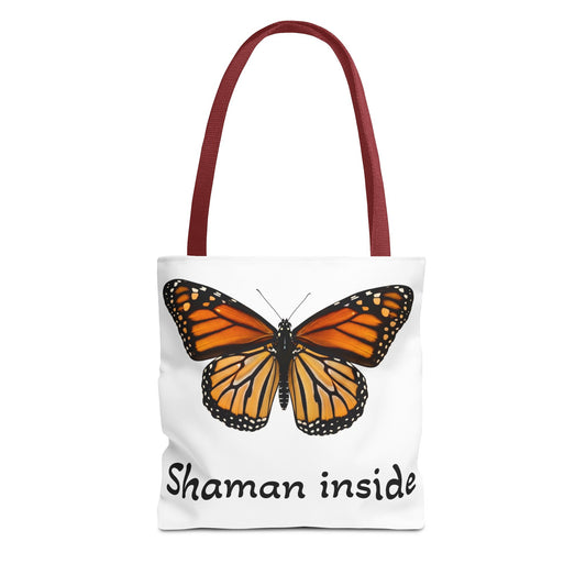 Shaman Inside Monarch Butterfly Tote Bag