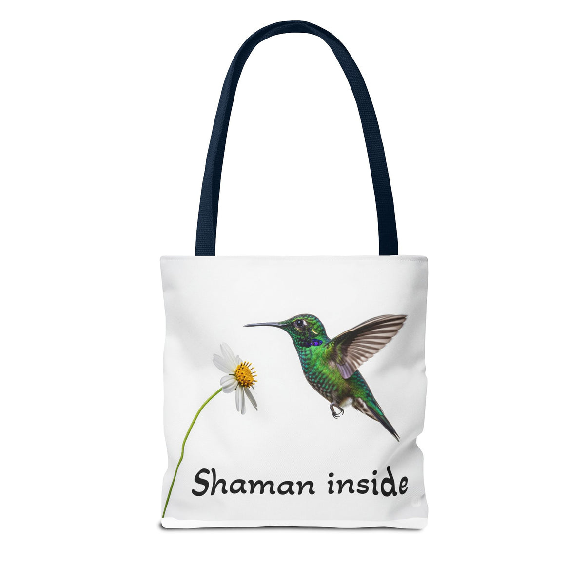 Borsa tote 'Shaman Inside' con colibrì — Shopper dallo spirito naturale