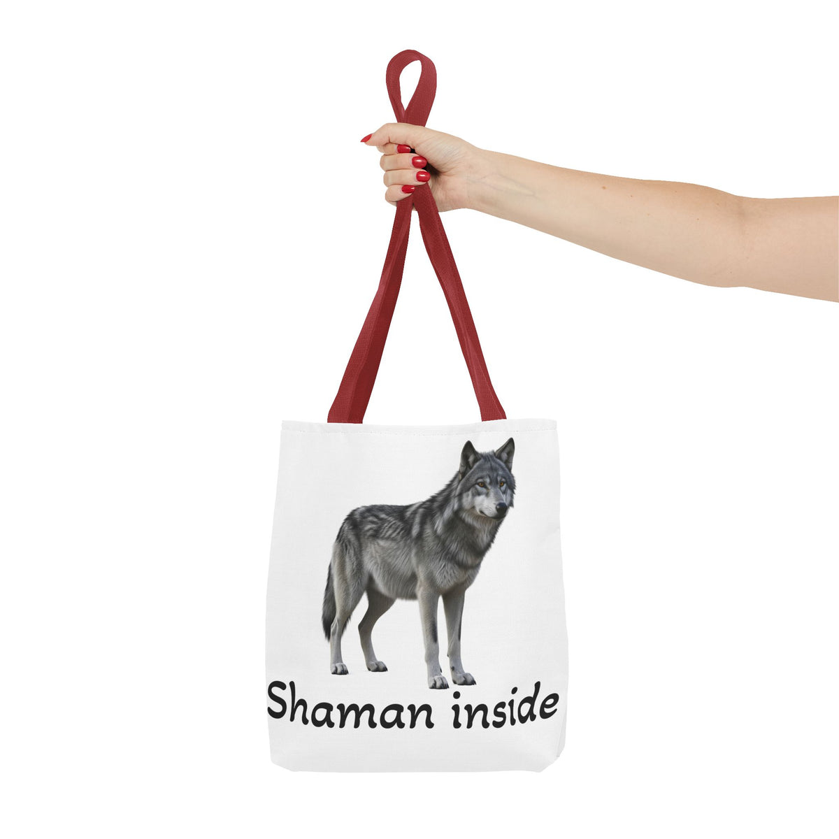 Borsa tote Lupo 'Shaman Inside' – Borsa in tela natura spirituale