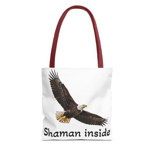 Bald Eagle 'Shaman Inside' Tote Bag