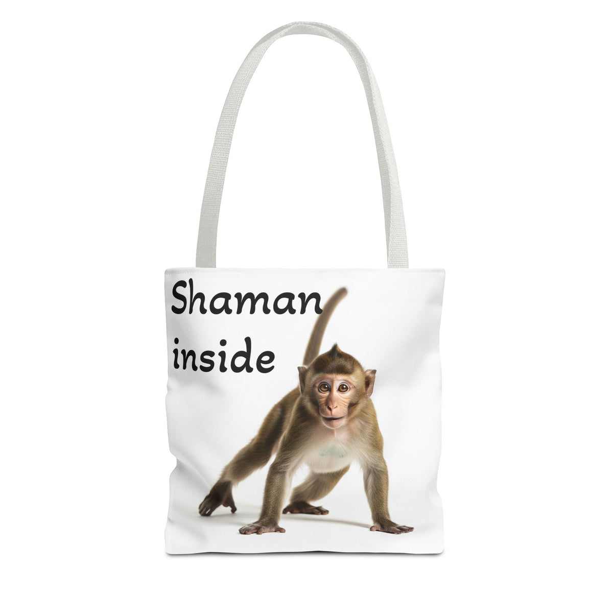 Borsa Tote Shaman Inside Monkey — Simpatica stampa di animale spirituale