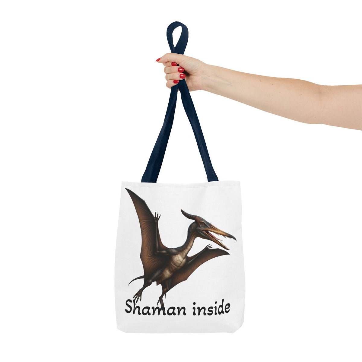 Shaman Inside Tote Bag — Pterosaur Spirit Animal Canvas Tote