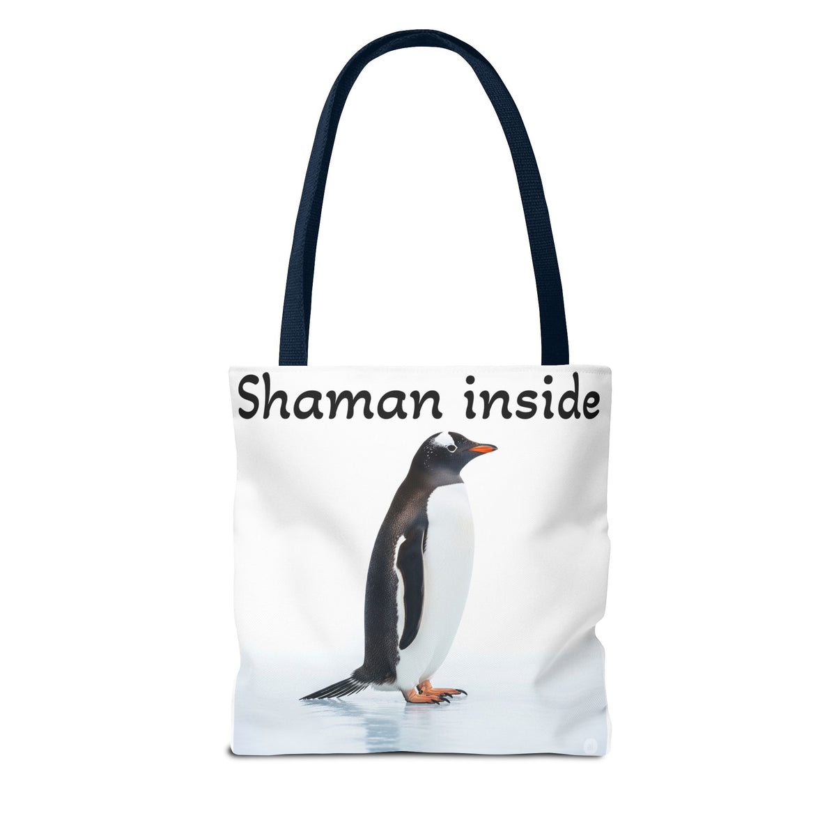 Shaman Inside Penguin Tote Bag – Spiritual Wildlife AOP Reusable Tote