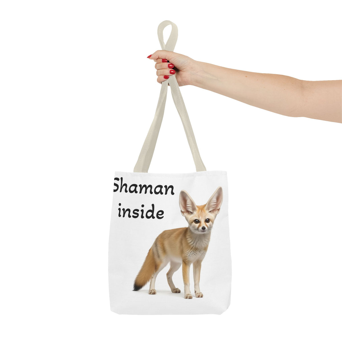 Borsa tote Shaman Inside Fennec Fox – Graziosa borsa per la spesa e per tutti i giorni con stampa di animale spirituale