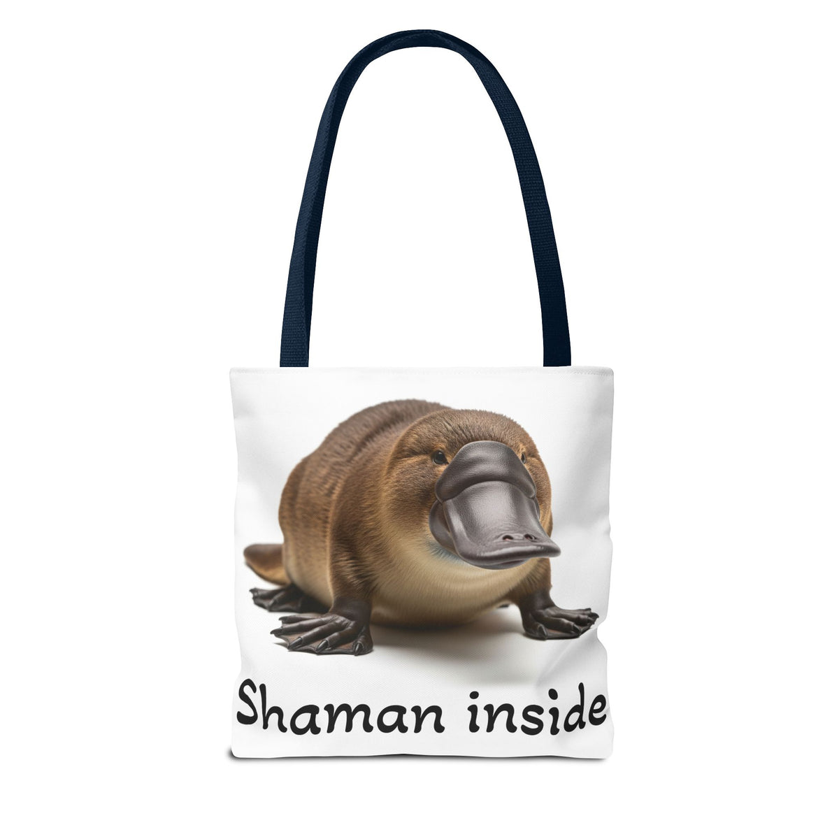 Platypus "Shaman Inside" Tote Bag — Cute Spiritual Animal Print