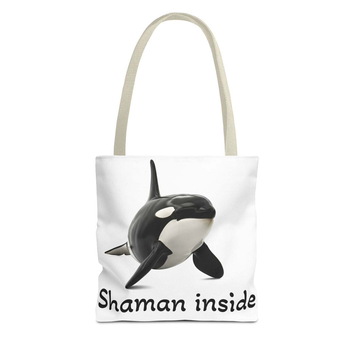 Orca "Shaman Inside" Tote Bag – Spiritual Whale Beach Market Bag