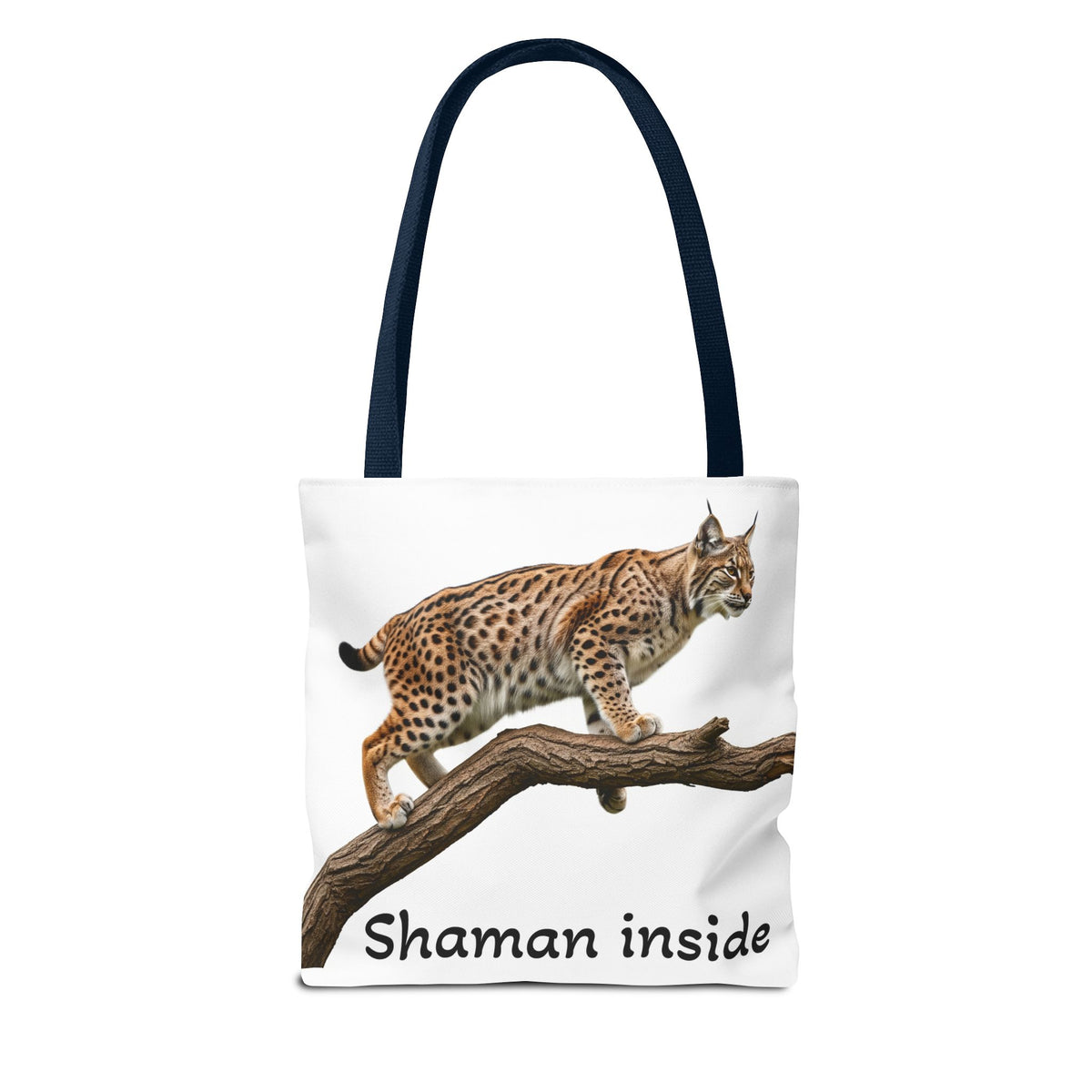 Lynx 'Shaman Inside' Tote Bag - Wildlife Spirit Animal Canvas Tote