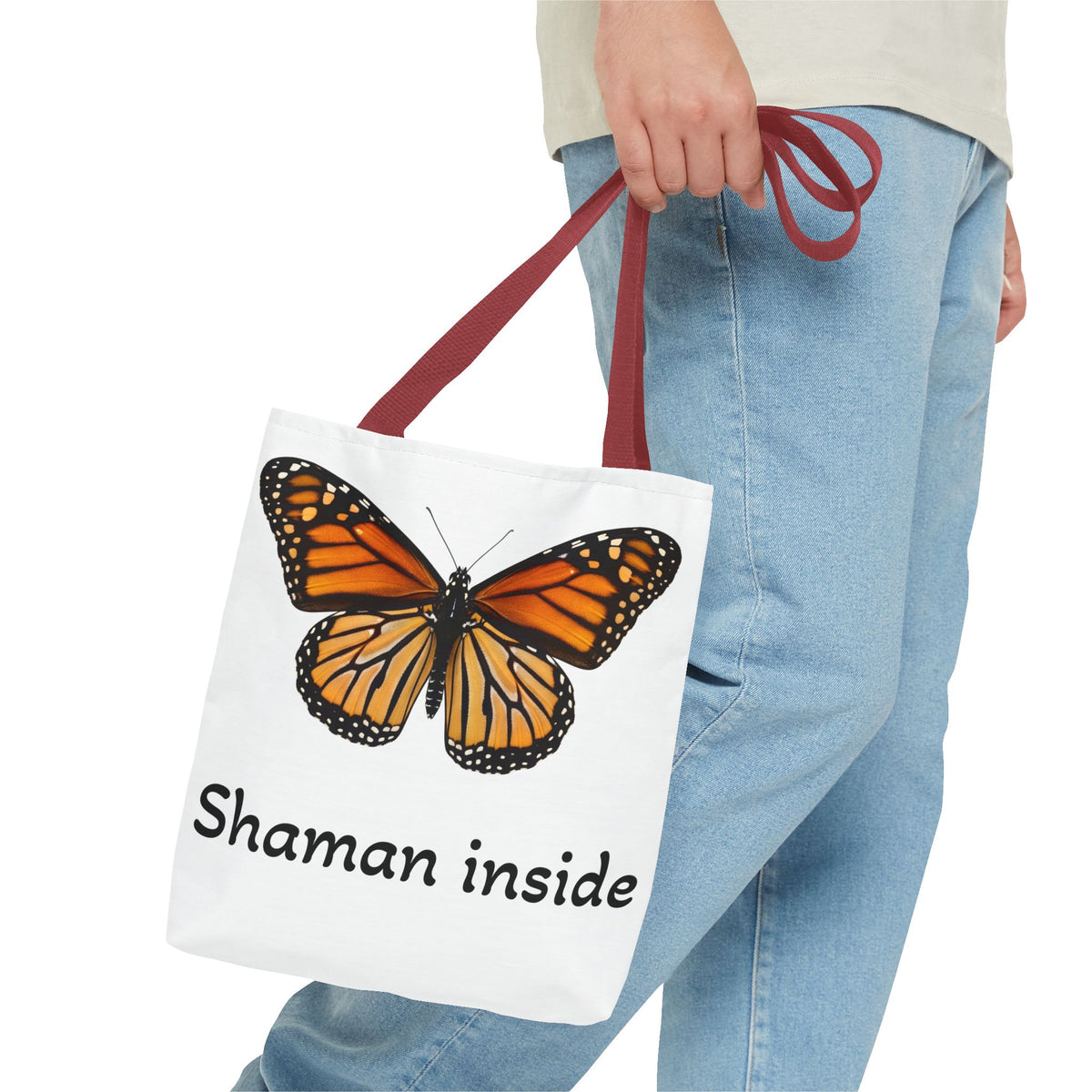 Shaman Inside Monarch Butterfly Tote Bag