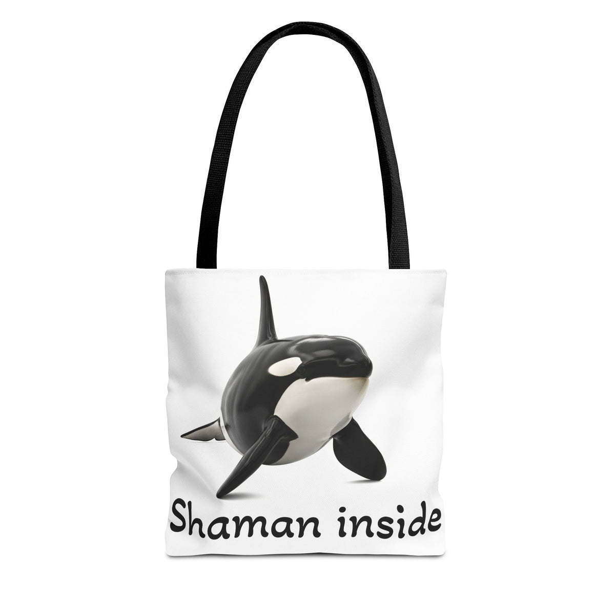 Orca "Shaman Inside" Tote Bag – Spiritual Whale Beach Market Bag