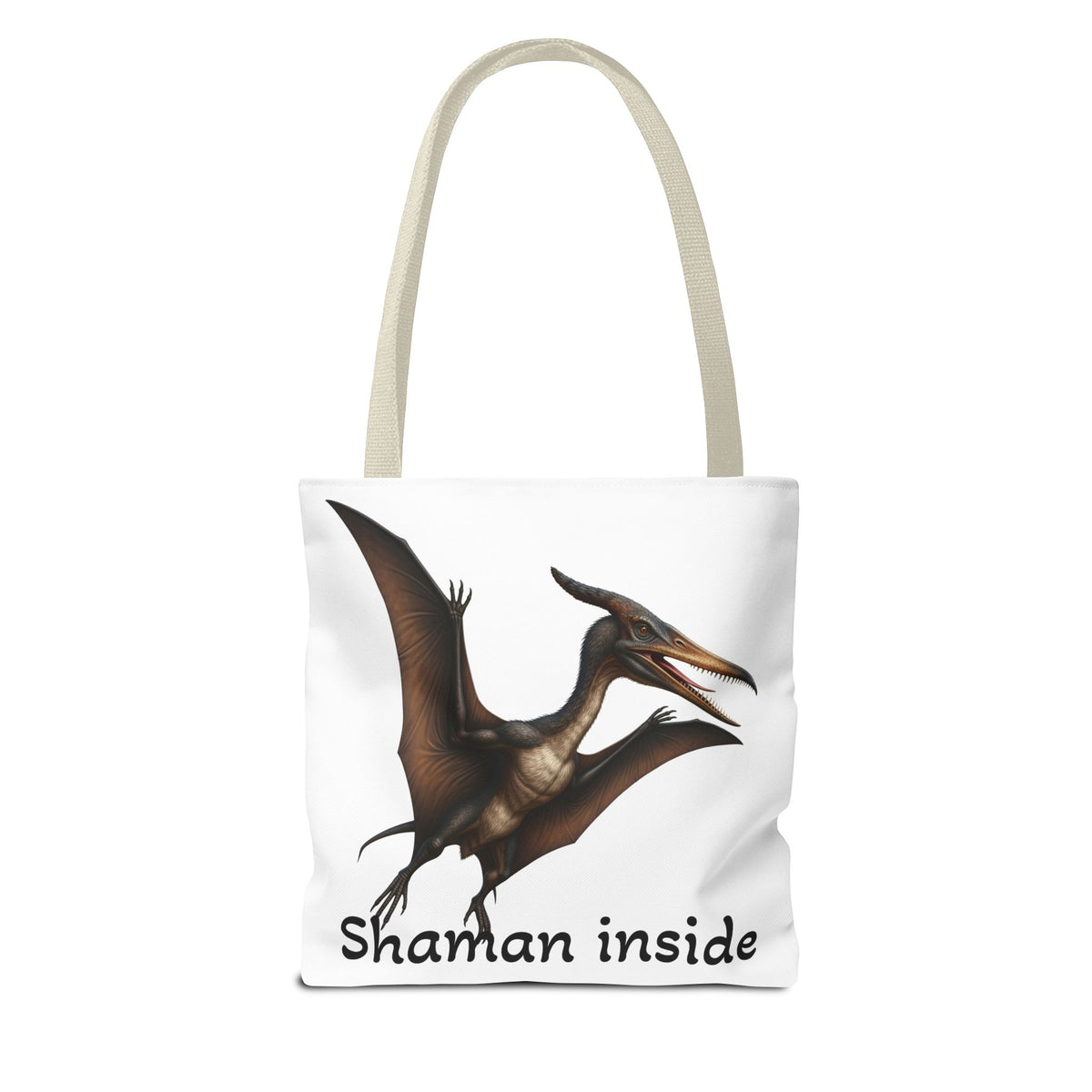 Shaman Inside Tote Bag — Pterosaur Spirit Animal Canvas Tote