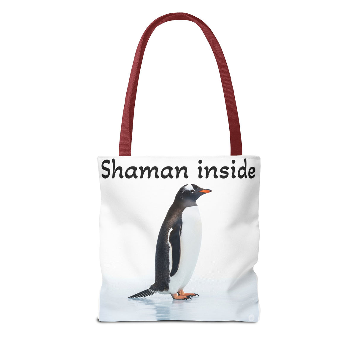 Shaman Inside Penguin Tote Bag – Spiritual Wildlife AOP Reusable Tote