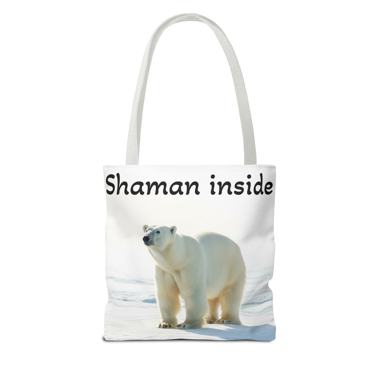Borsa Tote Shaman Inside – Shopper con natura spirituale di orso polare