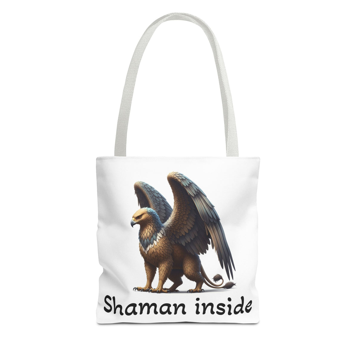 Borsa Tote Shaman Inside — Borsa Tote Mythical Griffon AOP per Regali Spirituali e Pagani