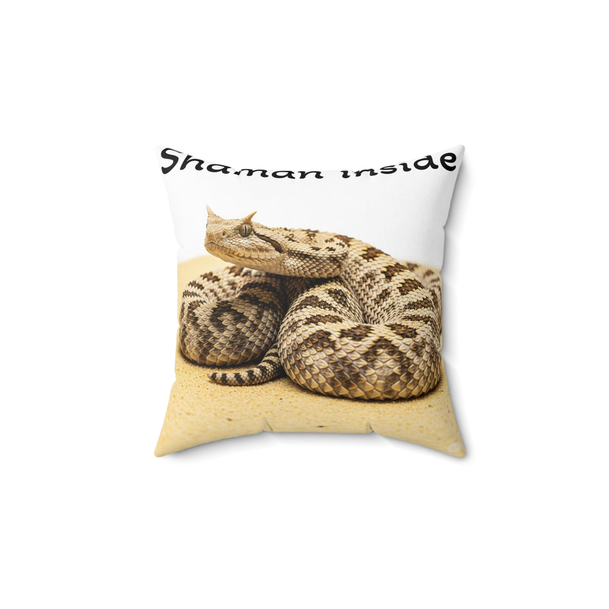 Asp viper Shaman Inside Square Pillow