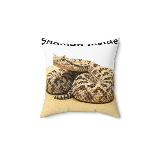 Asp viper Shaman Inside Square Pillow
