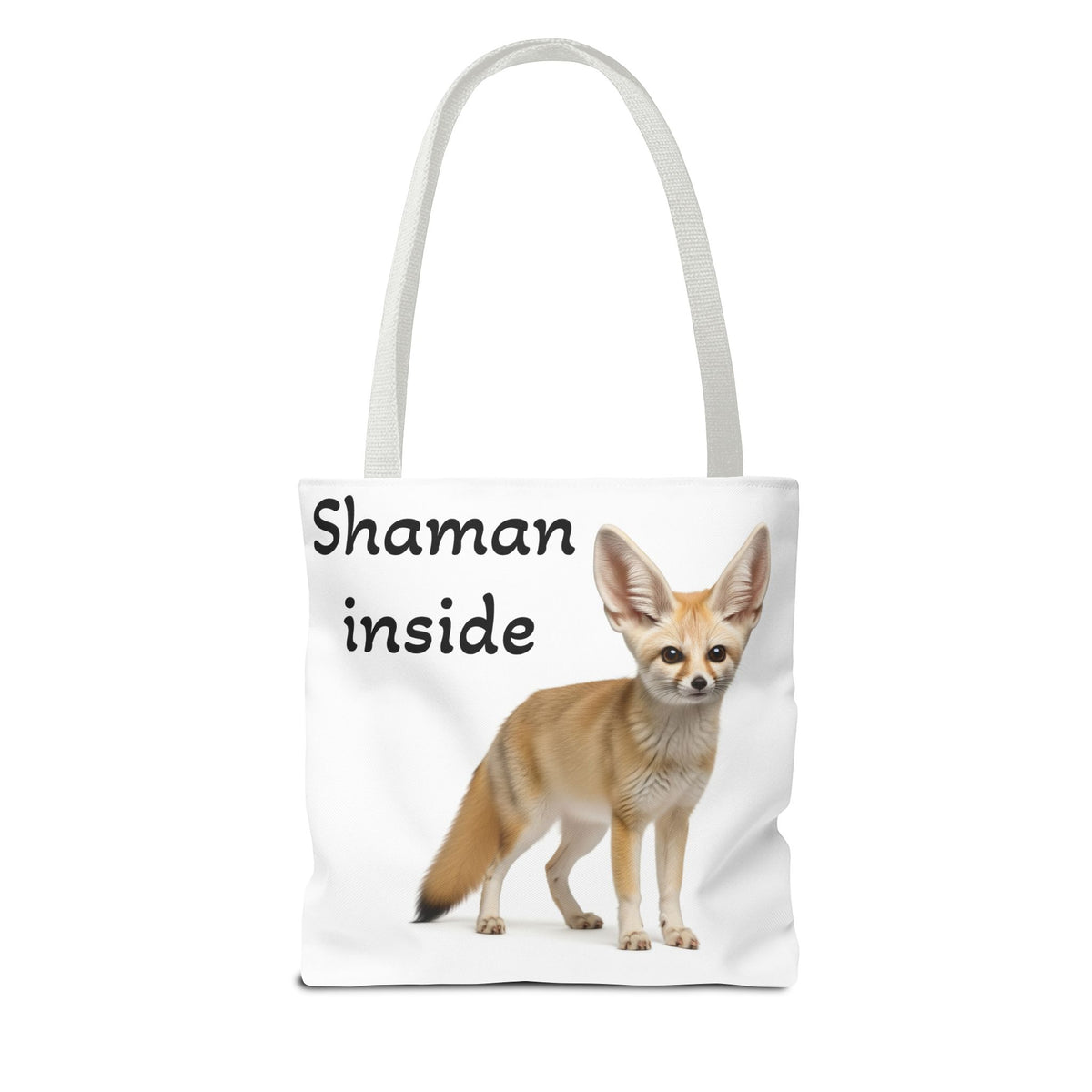 Borsa tote Shaman Inside Fennec Fox – Graziosa borsa per la spesa e per tutti i giorni con stampa di animale spirituale