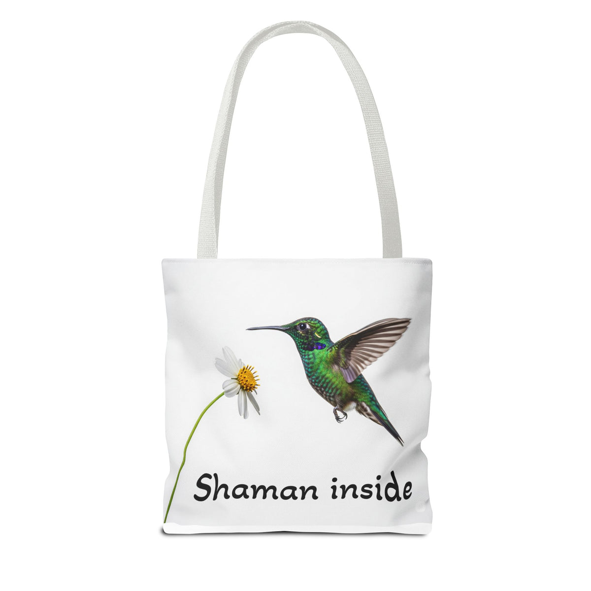 Borsa tote 'Shaman Inside' con colibrì — Shopper dallo spirito naturale